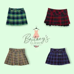 90s Tartan Twirl Mini Skirts - 13 Pieces ( BC-10-53 )