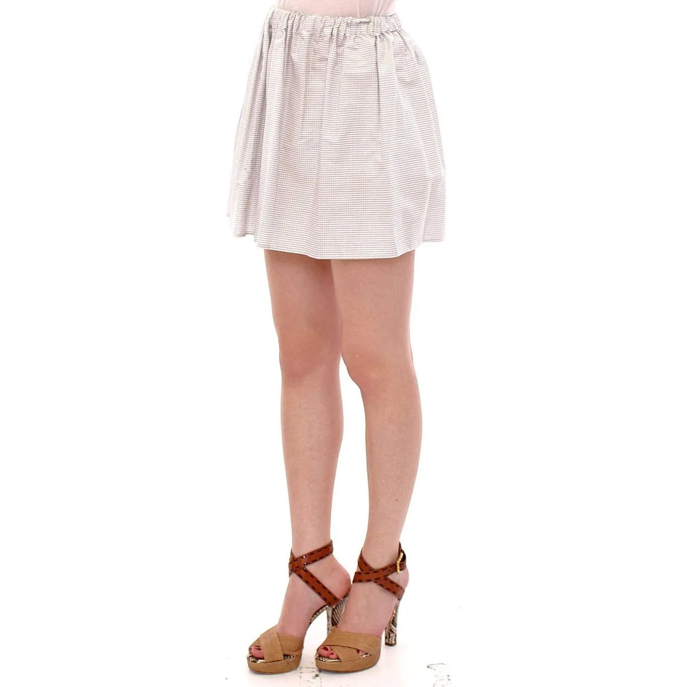 Andrea Incontri Chic White Mini Skirt - Elegant & Timeless