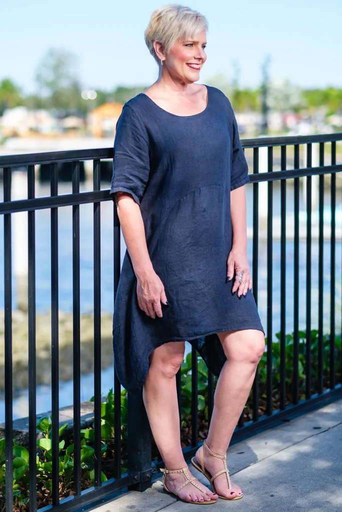 Avery Linen Dress (DSS111) - FINAL SALE