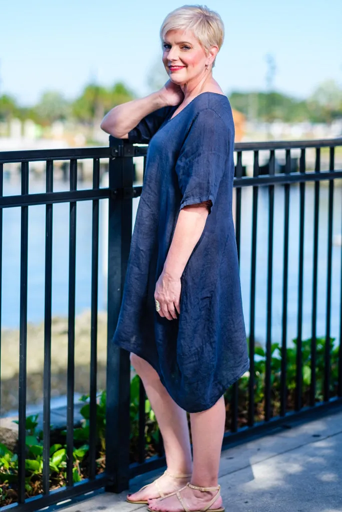 Avery Linen Dress (DSS111) - FINAL SALE