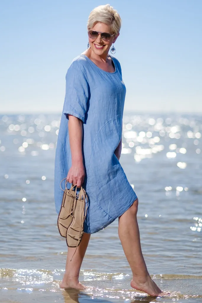 Avery Linen Dress (DSS111) - FINAL SALE