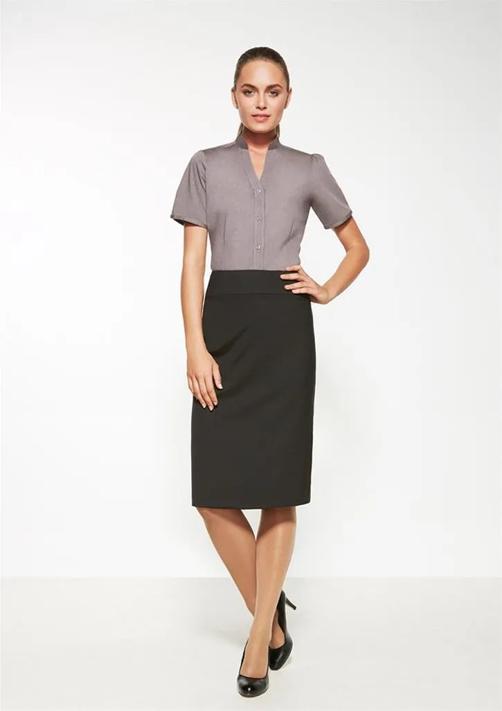 Biz Corporates Womens Comfort Wool Stretch Relaxed Fit Lined Skirt (24011)