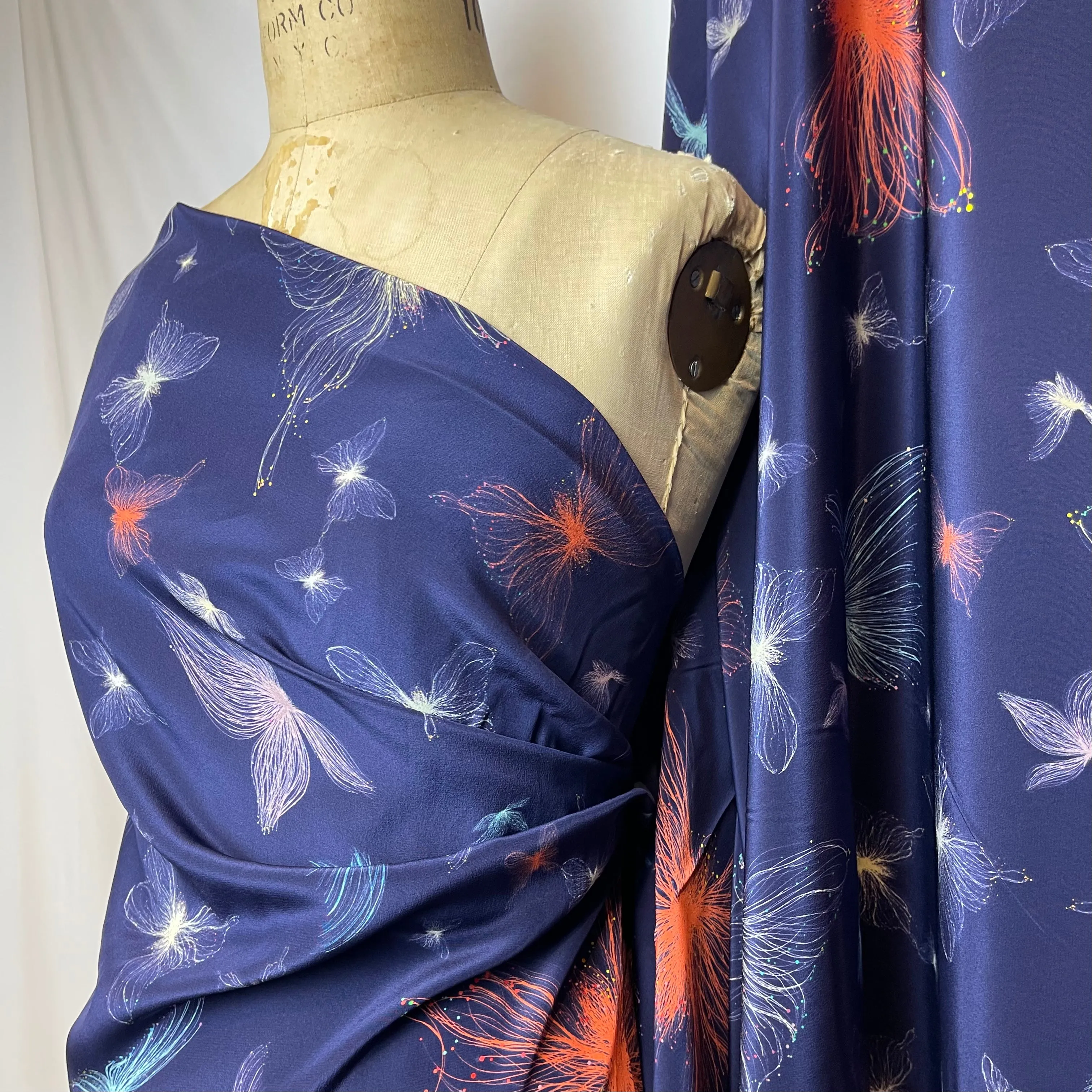 Butterfly Galaxy Silk Crepe de Chine