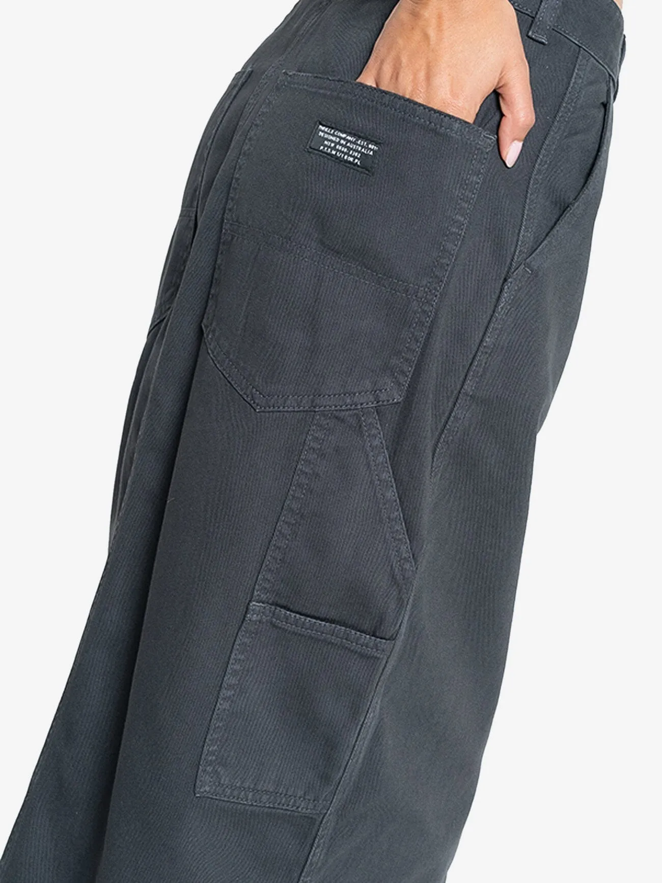 Carpenter Maxi Skirt - Dark Charcoal