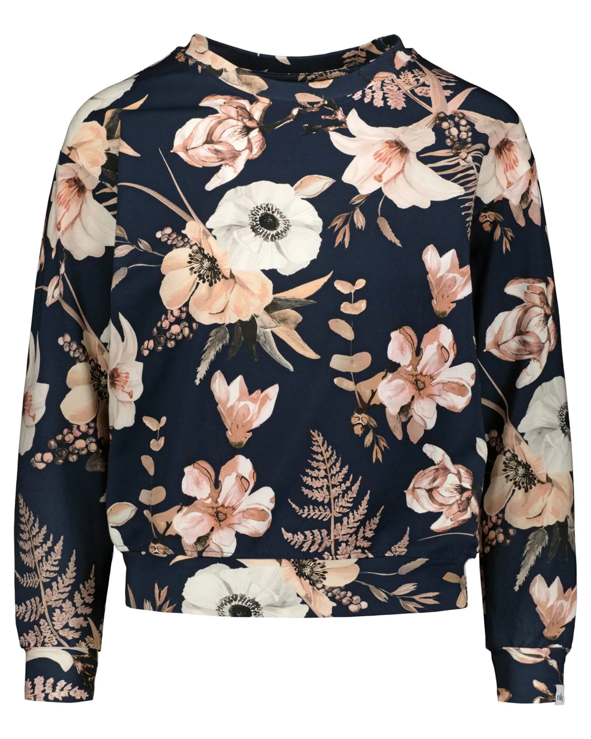 Casual Chic Print Shirt Midnight Lily Blue