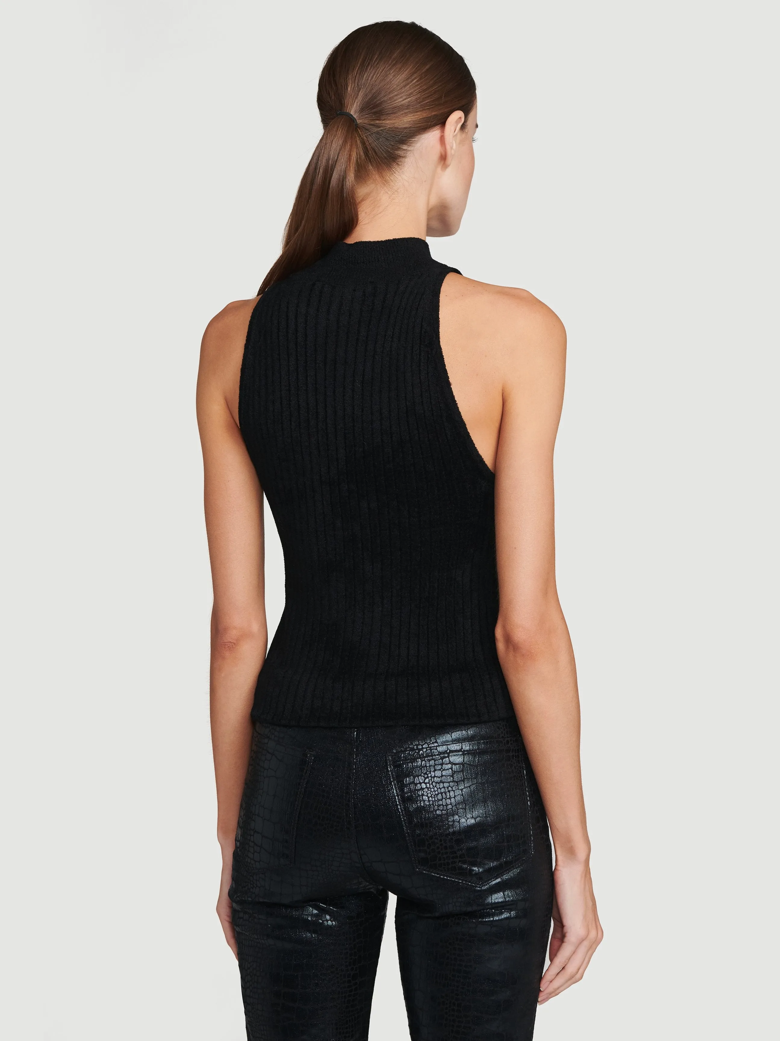 Chenille Turtleneck -- Noir