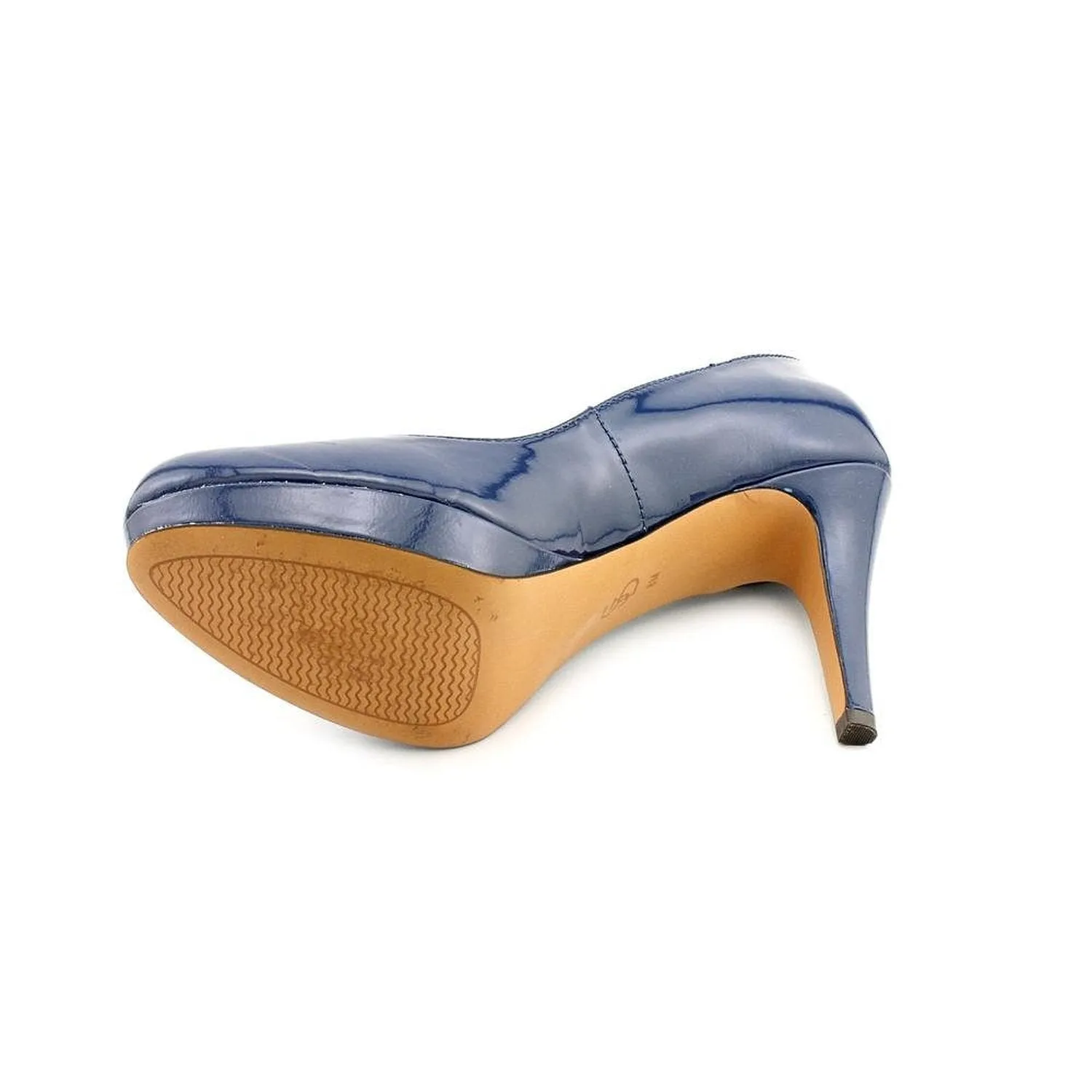 Circa Joan & David Pearly Patent Platform Pump,Light Navy (Women)