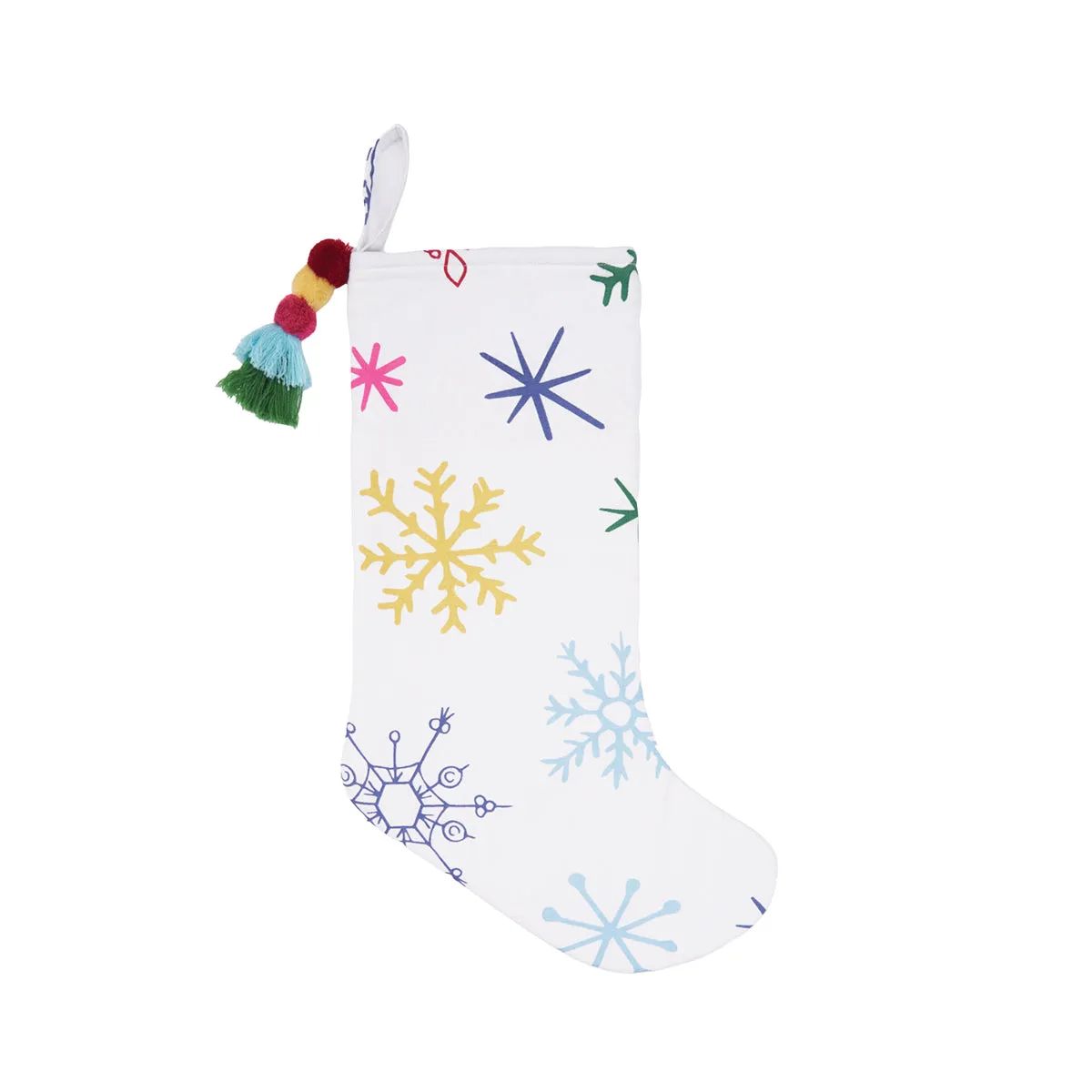 Colorful Snowflake Stocking