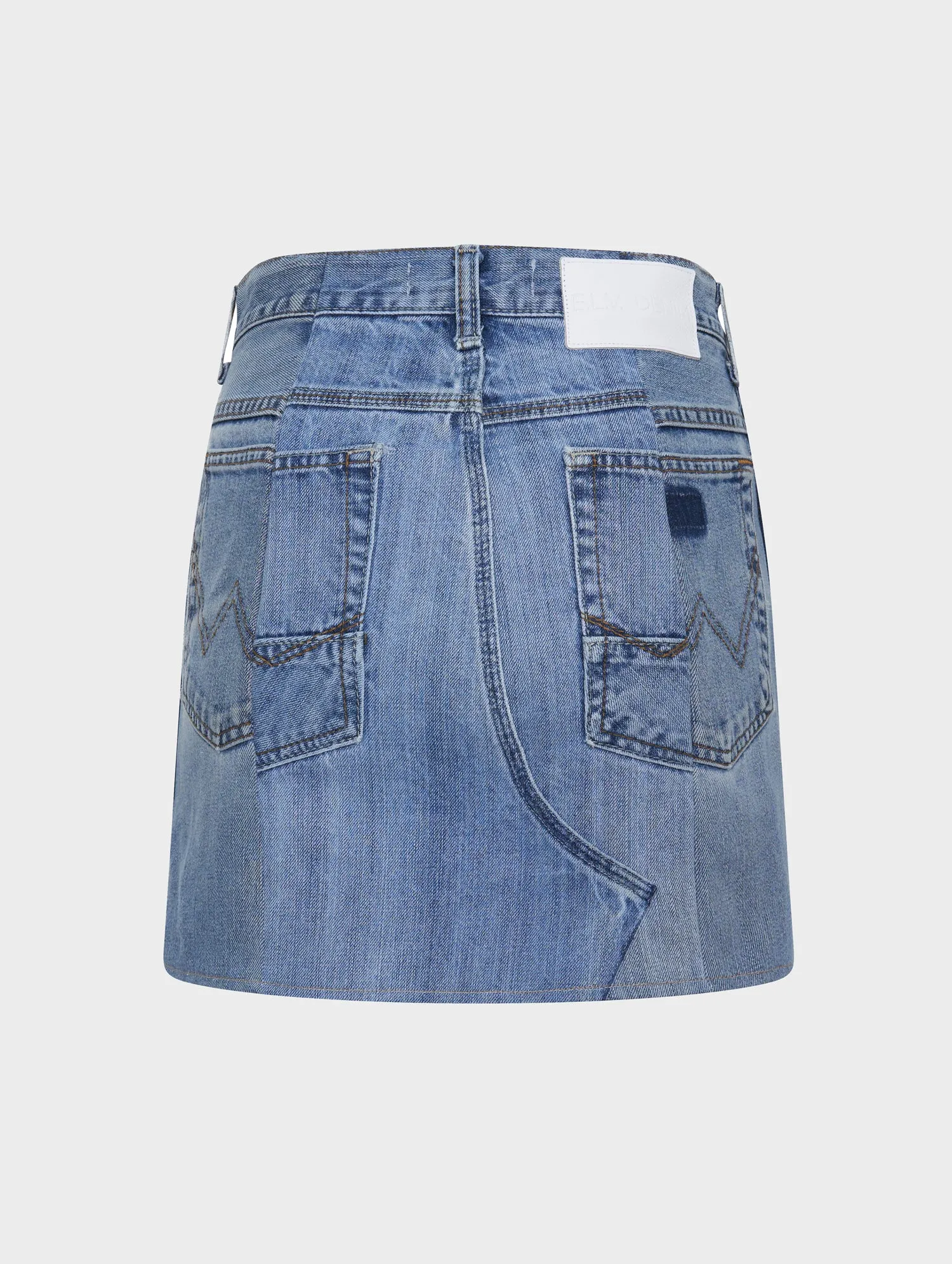 Denim Mini Skirt Light Blue