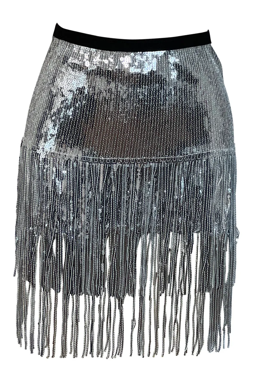 DIAMOND FRINGE SKIRT