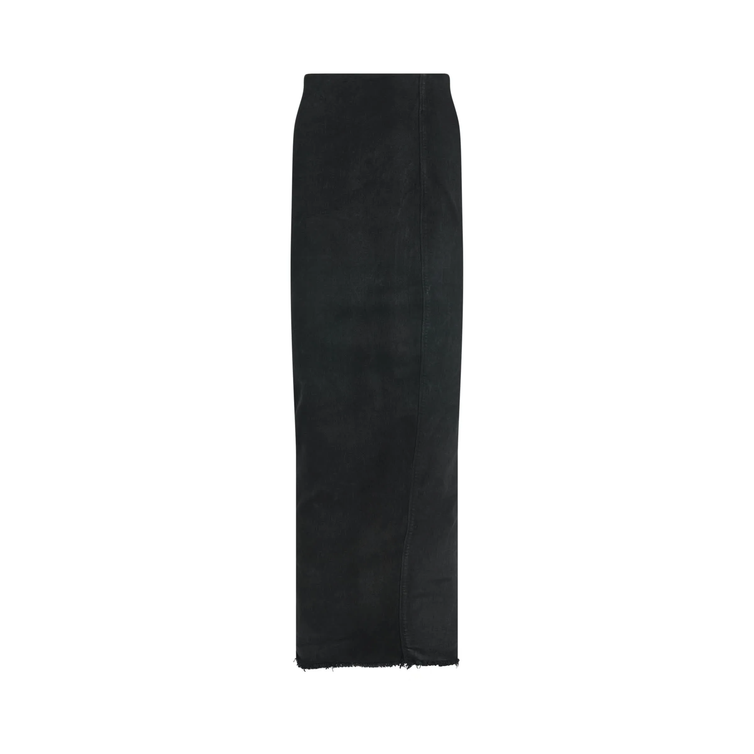 Dirt Pillar Denim Skirt in Black