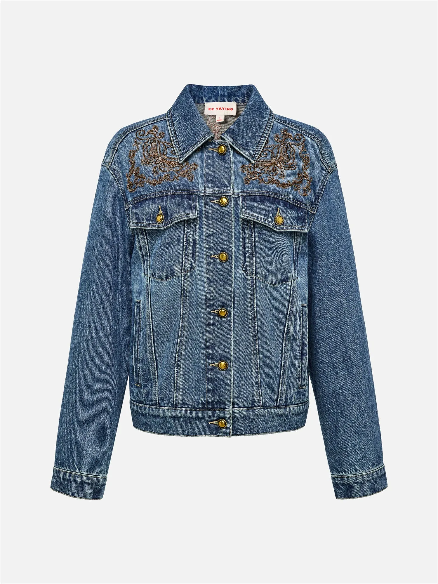 EP YAYING Retro Denim Jacket