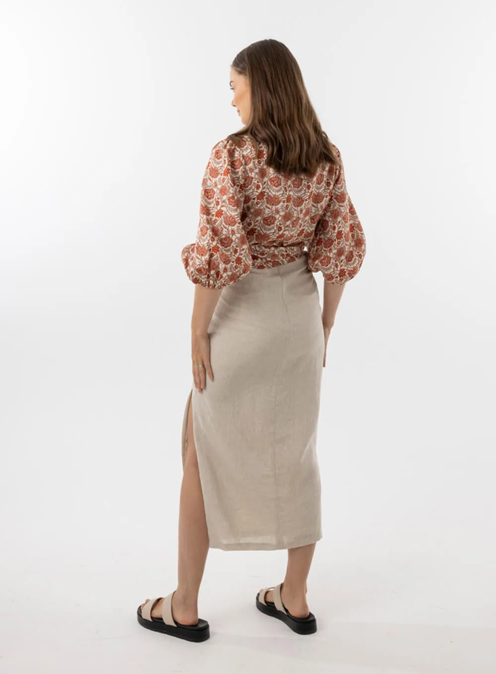 Esmae Skirt-OATMEAL