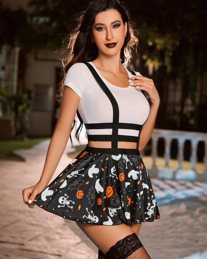 Halloween A-Line Pleated Skirt