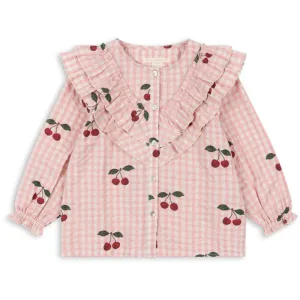 Konges Sløjd Cherry Check Kim Frill Blouse Gots