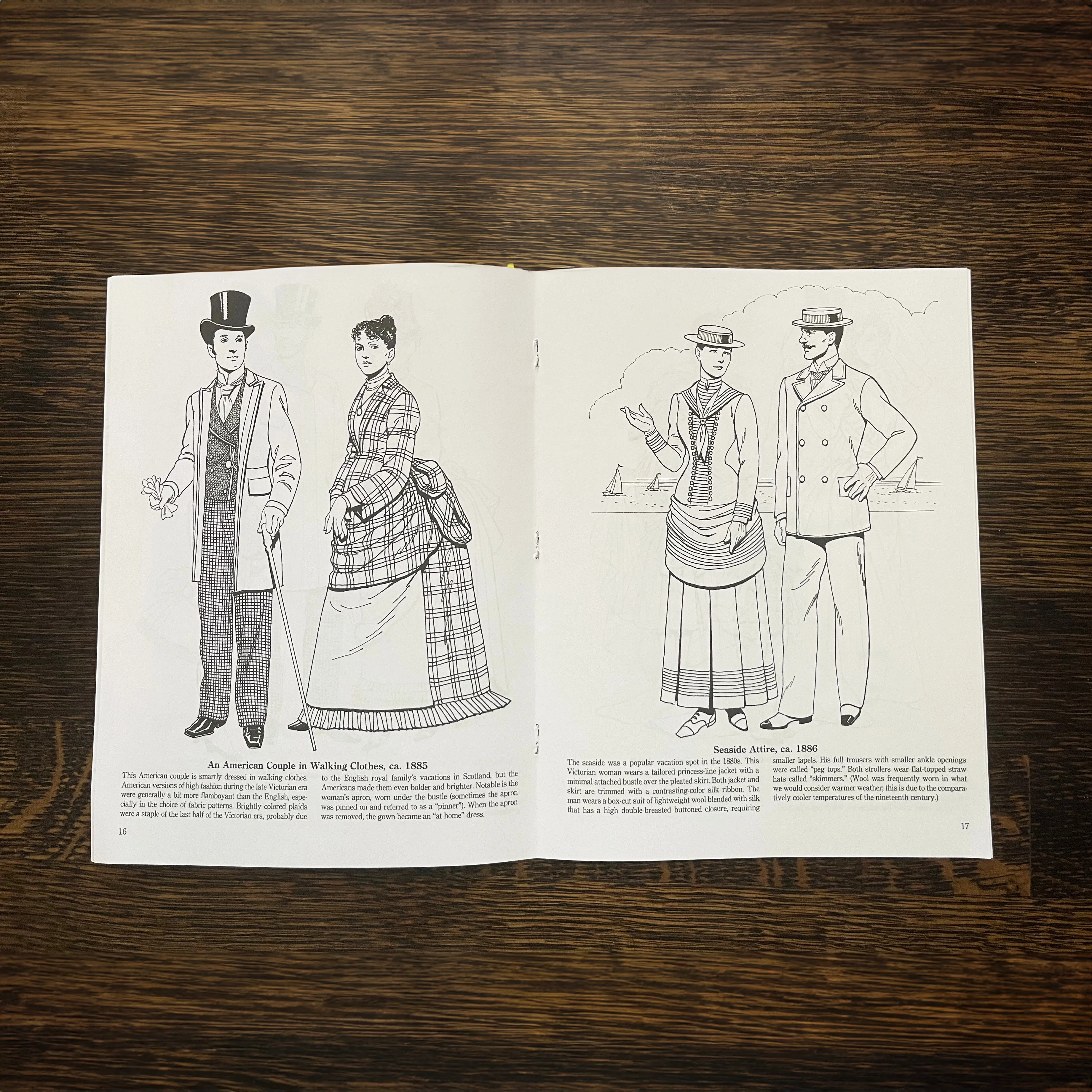 Late Victorian and Edwardian Fashions Coloring Book