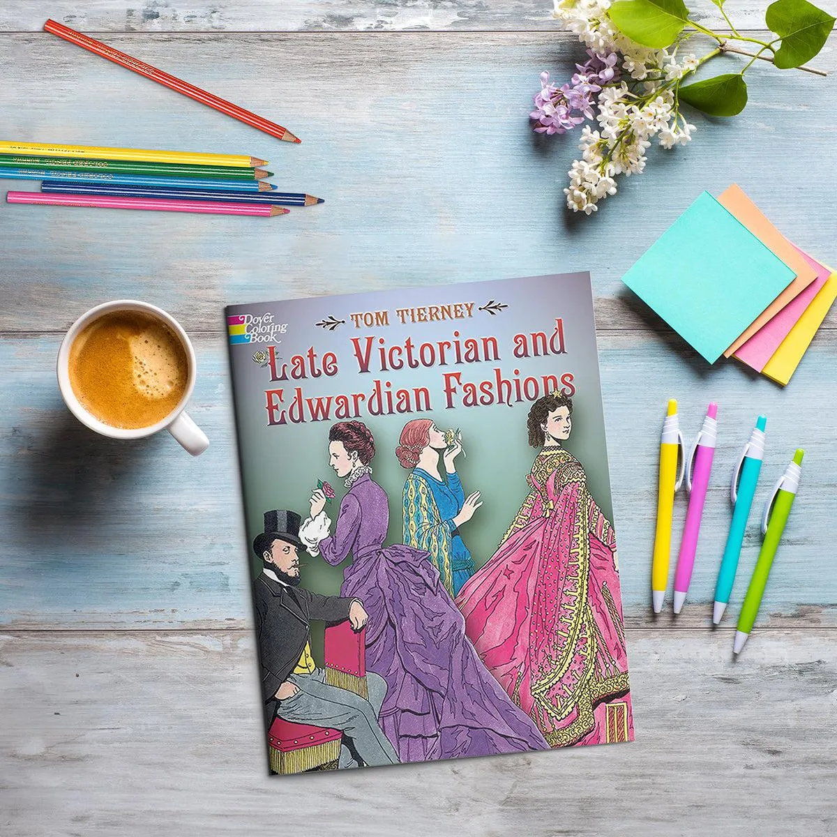 Late Victorian and Edwardian Fashions Coloring Book