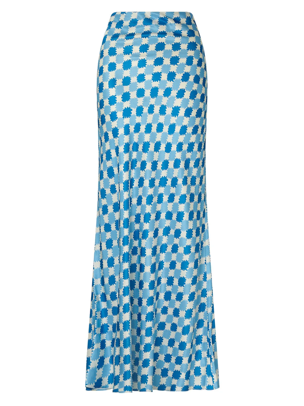 Layla Blue Picnic Check Skirt