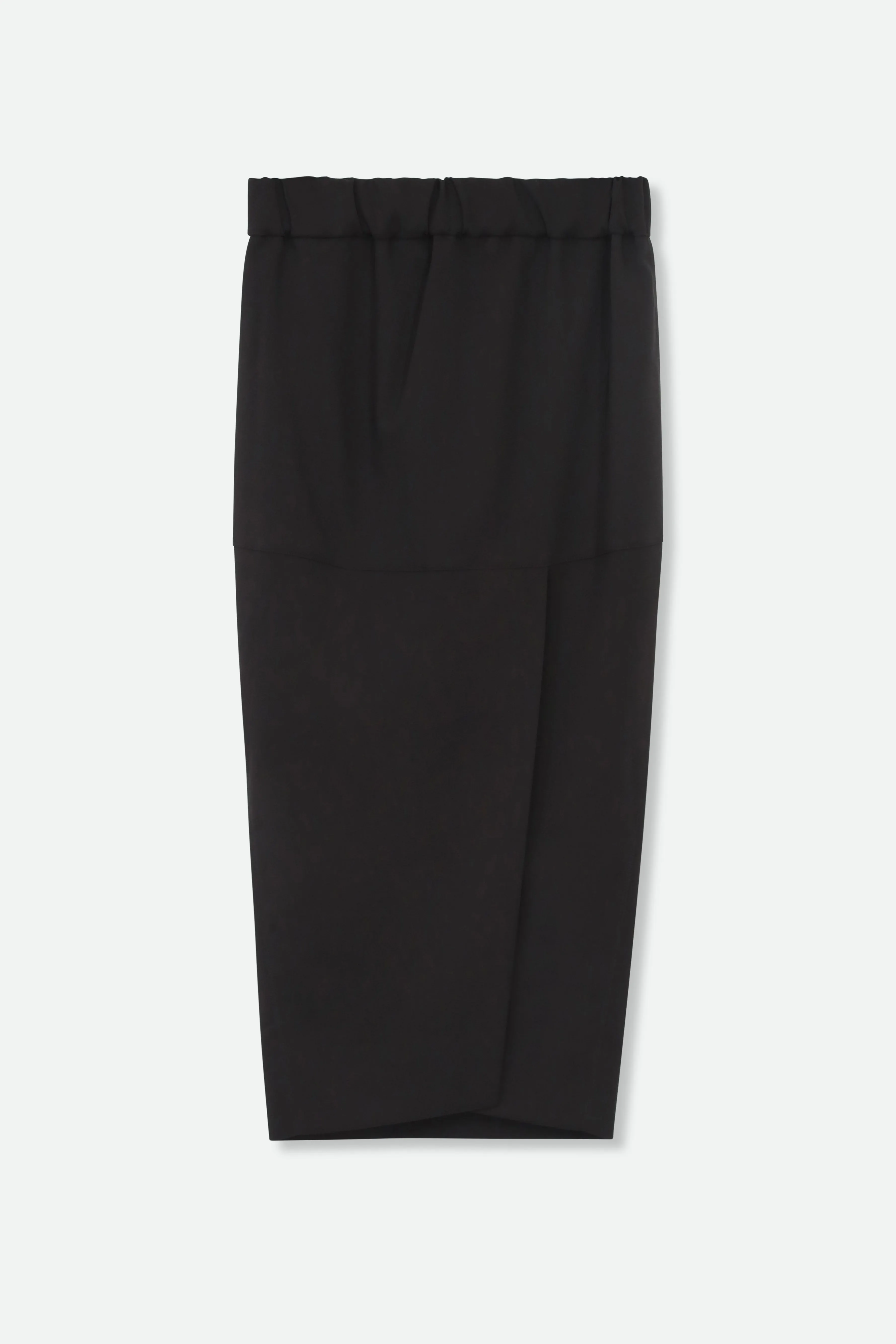 LILA LONG PENCIL SKIRT IN TECHNICAL STRETCH BLACK