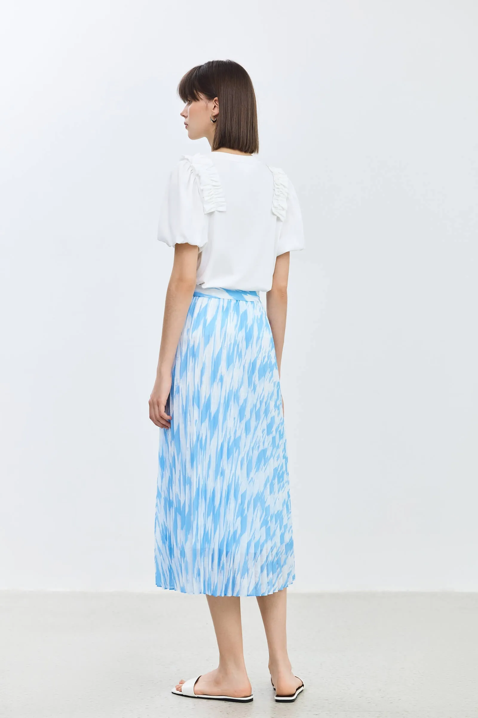 LILY Design Print Half Skirt