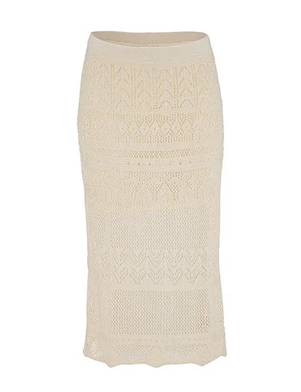 Marbella Organic Cotton Lace Skirt