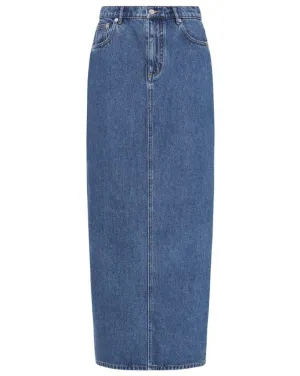 Organic Denim Maxi Skirt