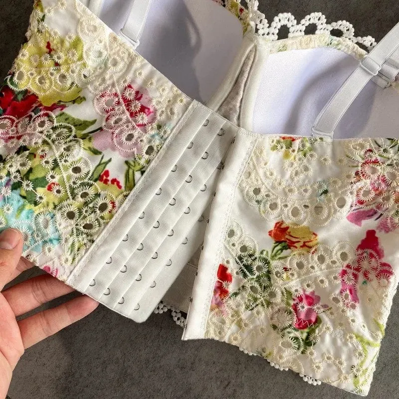 Pastoral Floral Corset