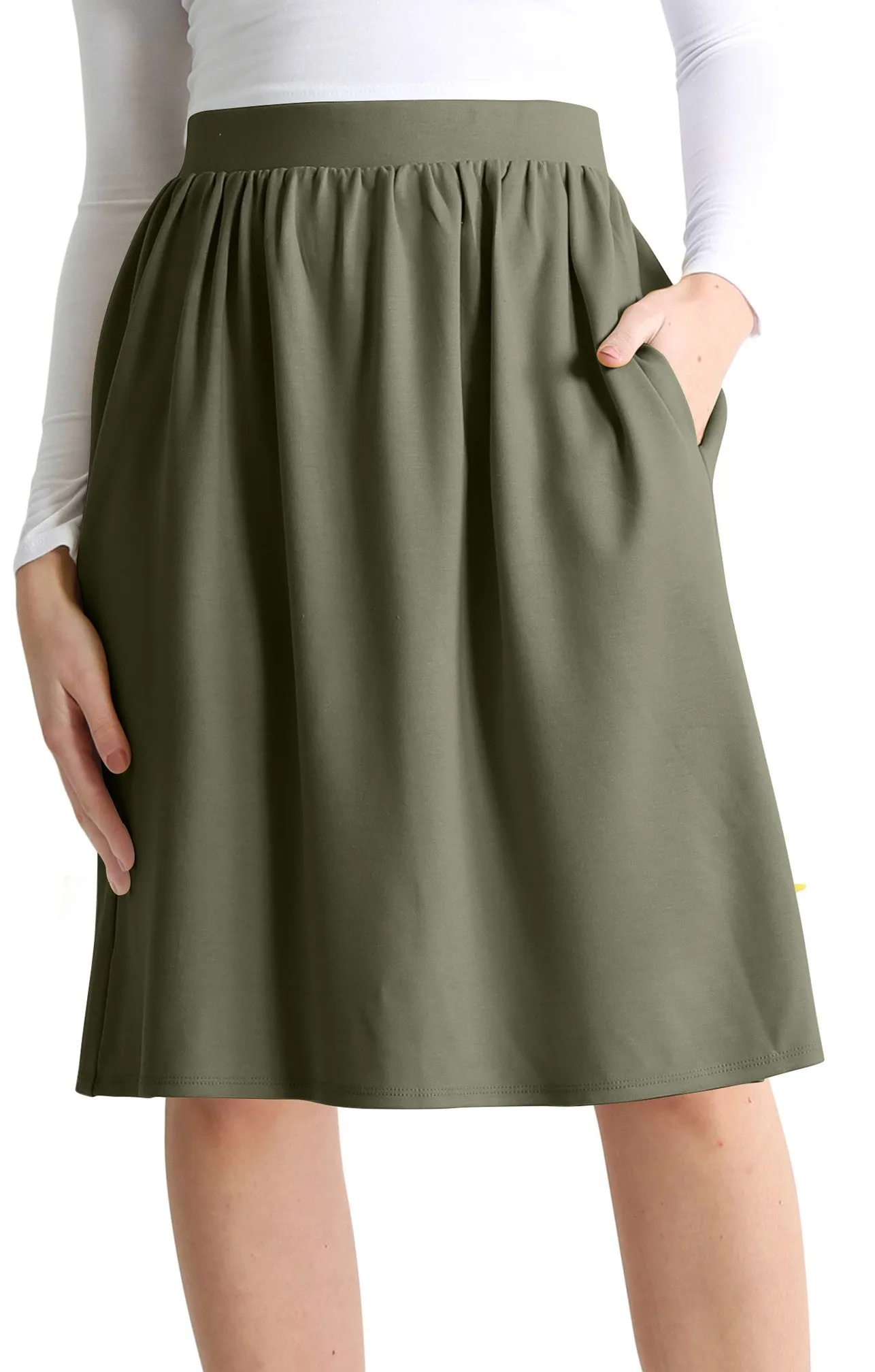 Poise With Pockets Flare Skirt