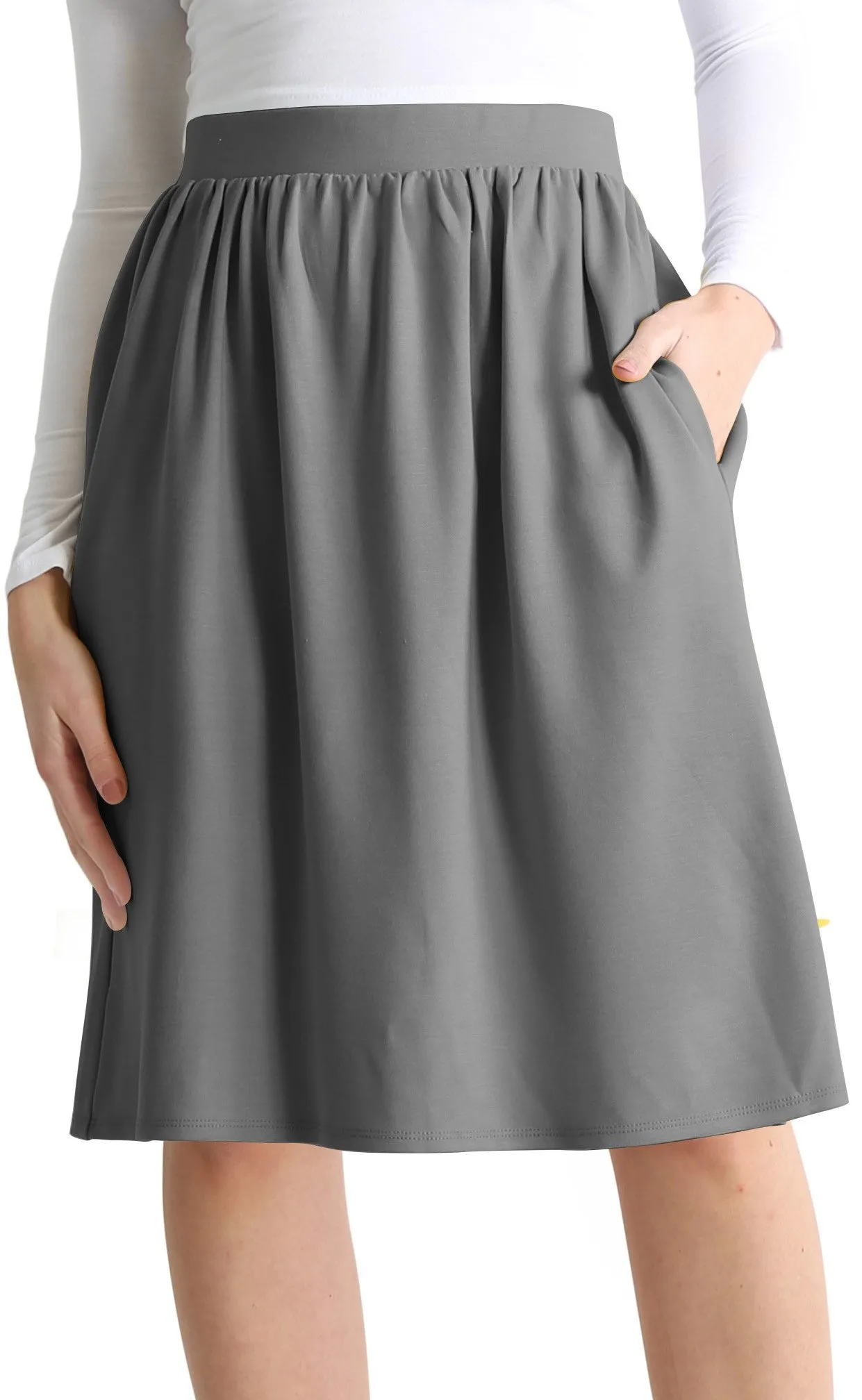 Poise With Pockets Flare Skirt