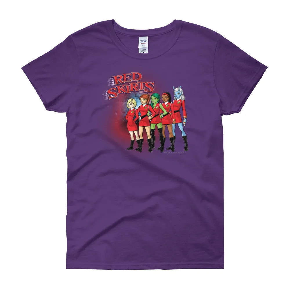 Red Skirts Security Team Fitted T-Shirt