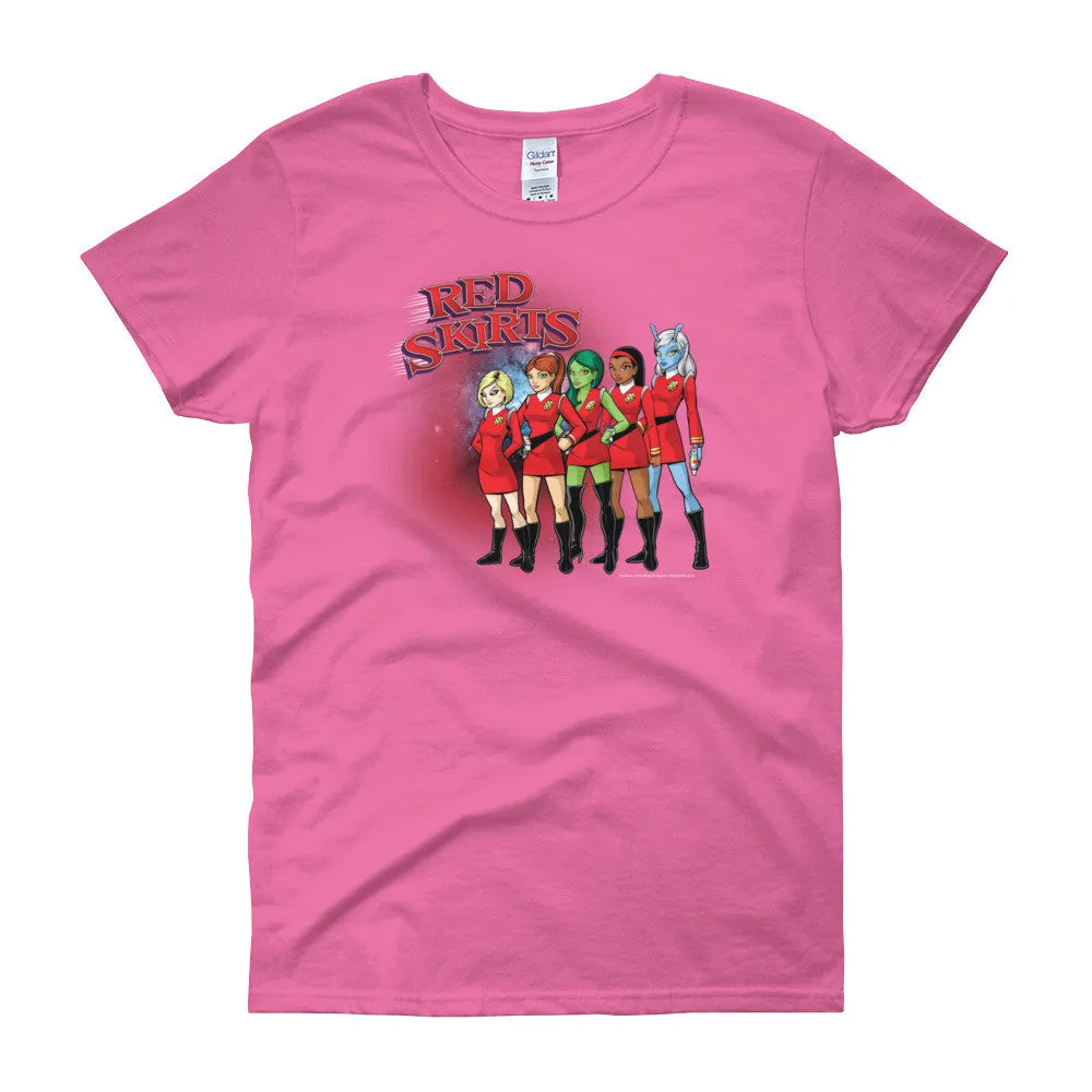 Red Skirts Security Team Fitted T-Shirt