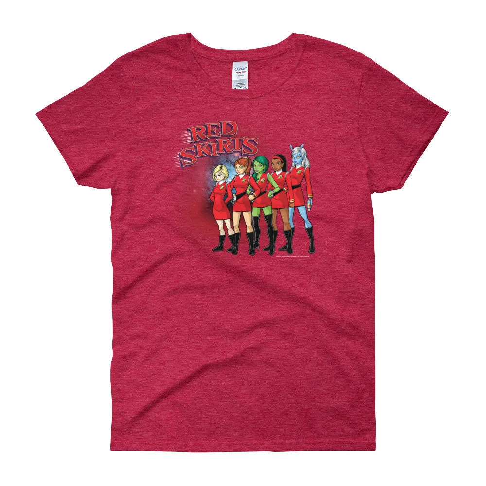 Red Skirts Security Team Fitted T-Shirt