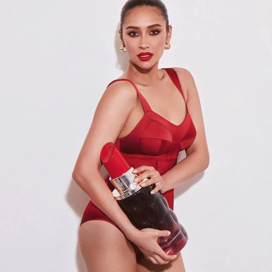 Sculpt Satin Bodysuit In Red - Murmur