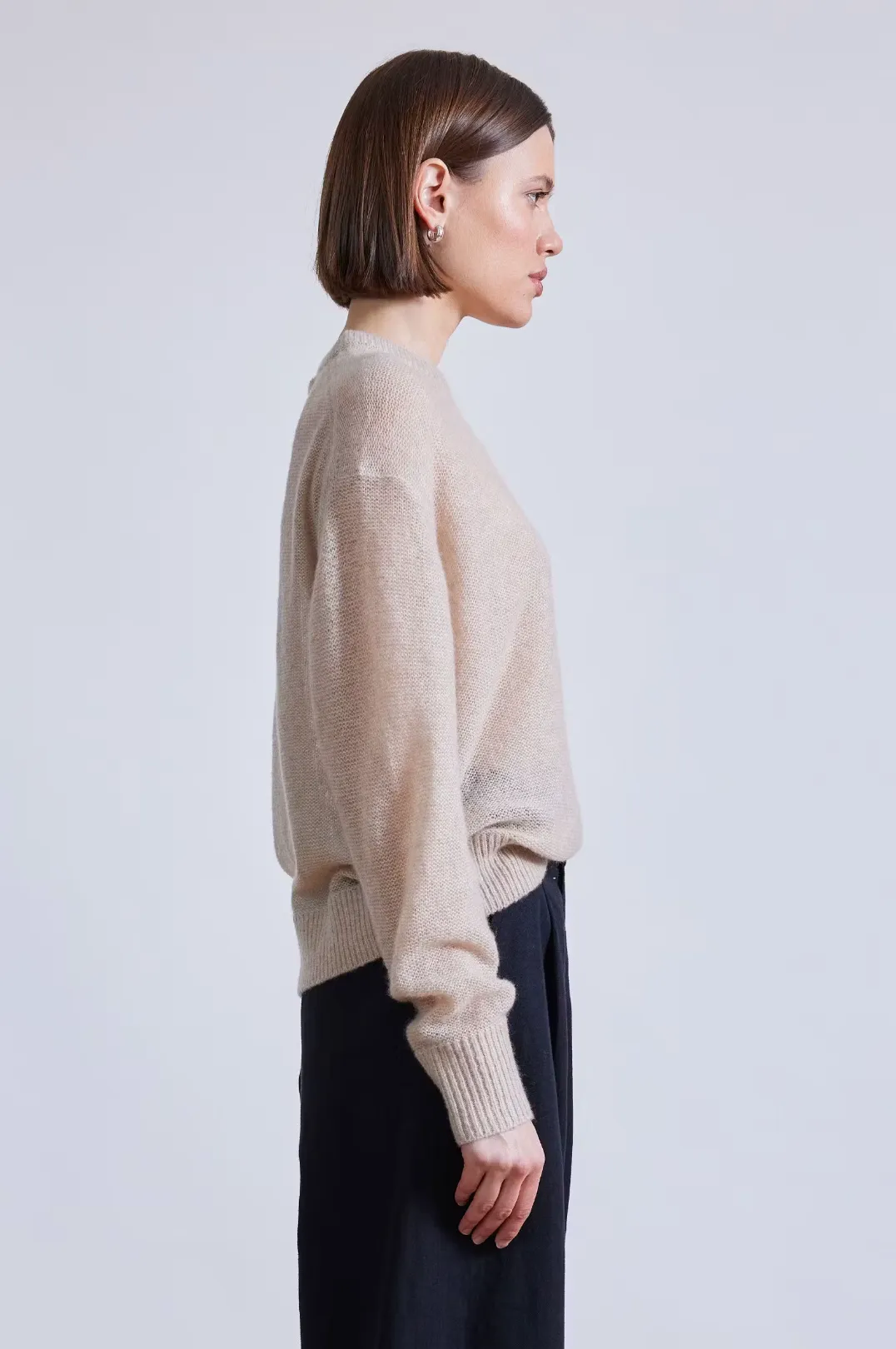 Softest Tissue Weight Sweater, Sand