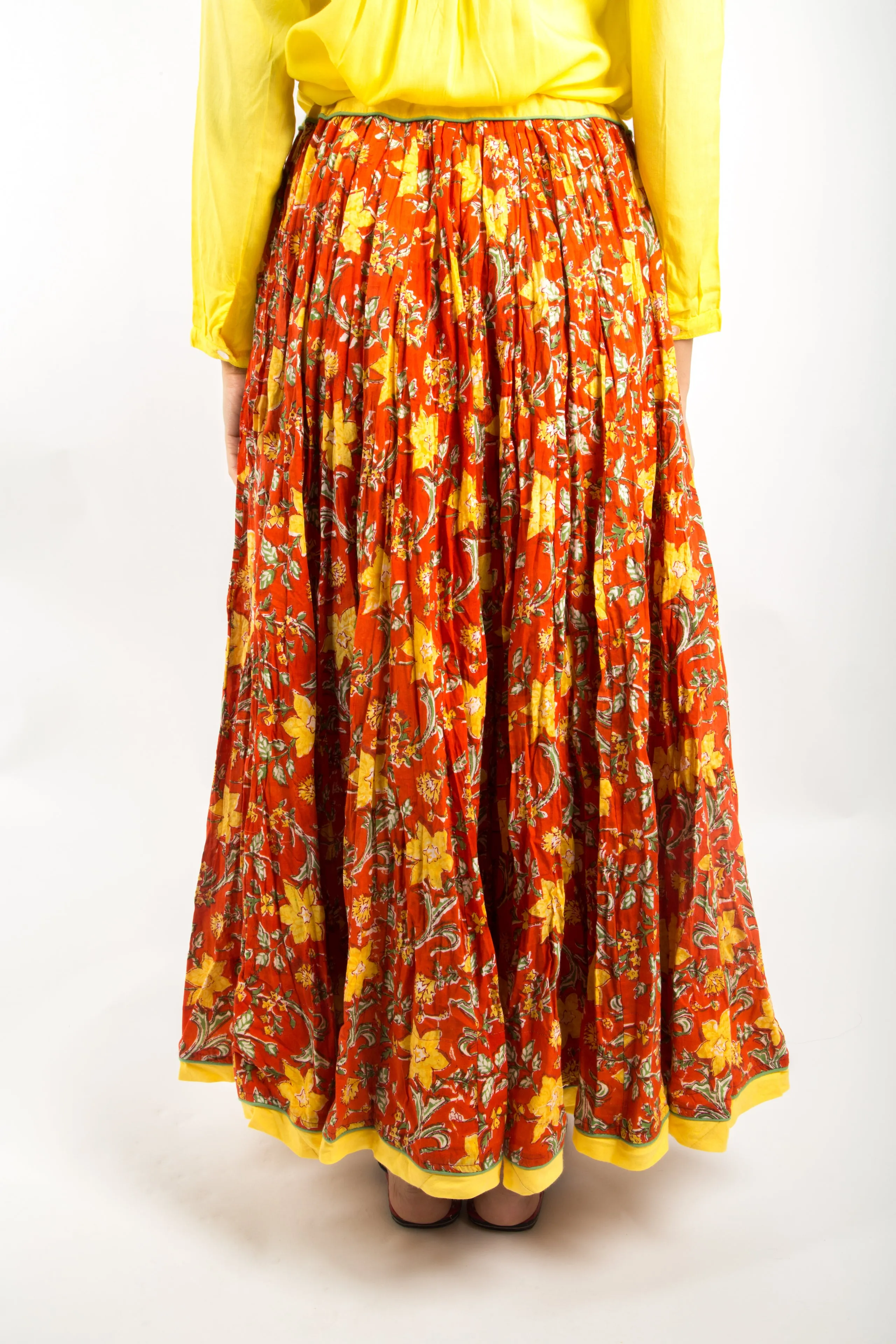 Swing Skirt-Marigold garden