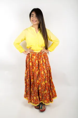 Swing Skirt-Marigold garden