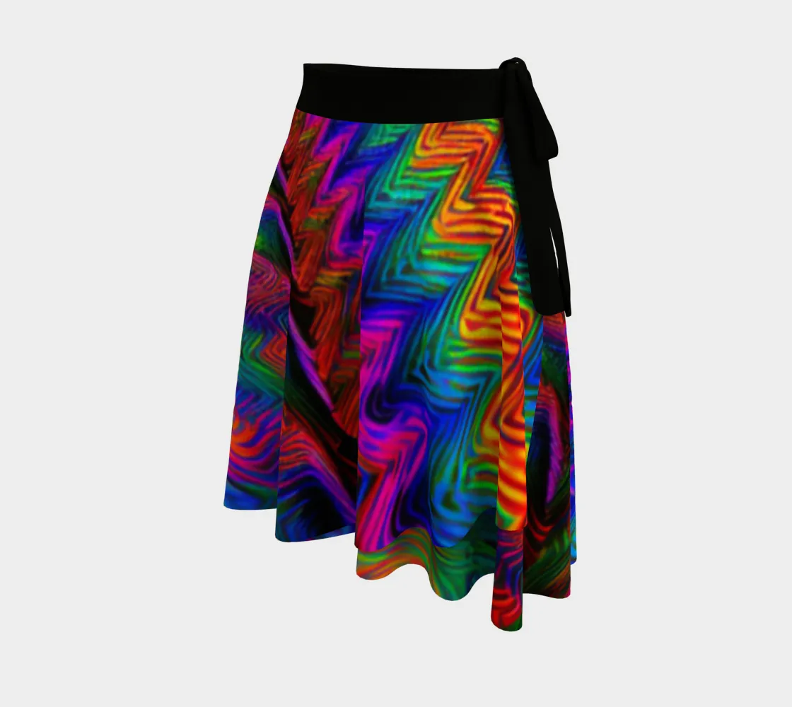 TRIPPIN WRAP SKIRT | ACIDMATH AI X HAKAN HISIM