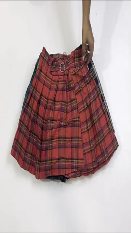 Y2K Tartan Plated Skirts (RE-201)